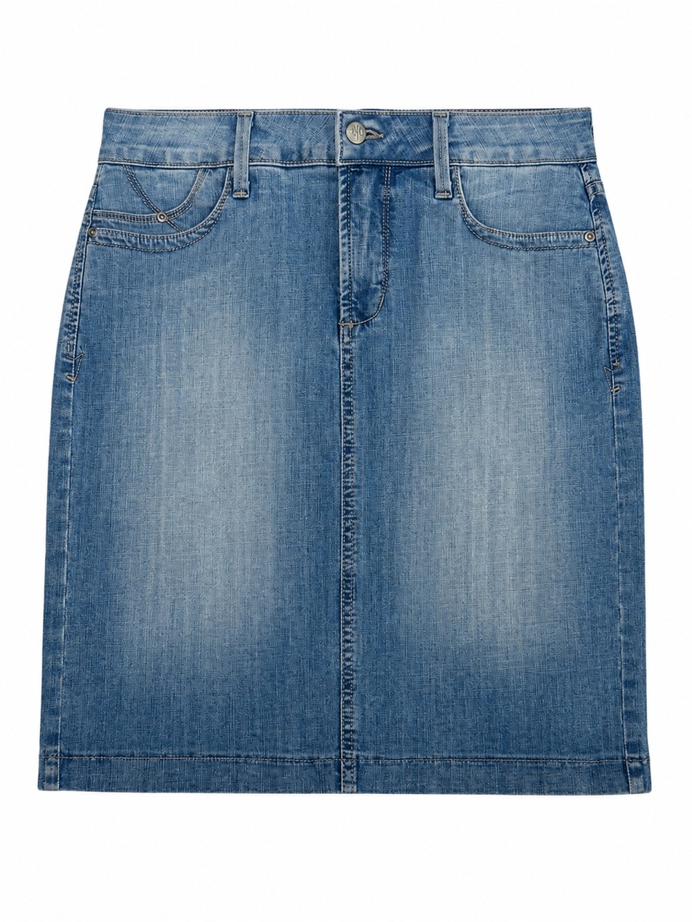 NYDJ Not Your Daughters Jeans Women's Five-Pocket Distressed Denim Skirt Size 2P